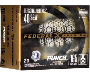 FED PUNCH 40 S&W 165GR JHP 20/200