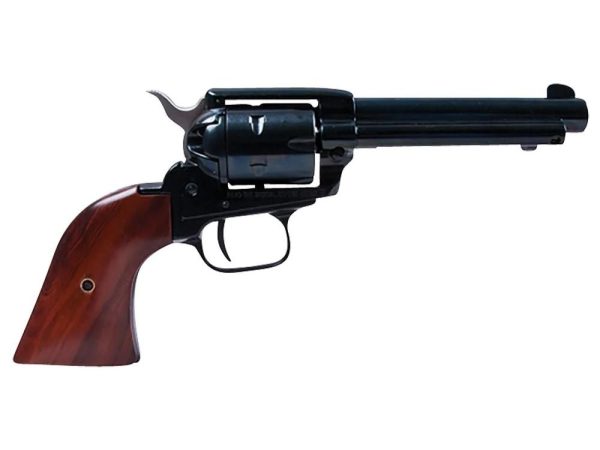 Heritage Rough Rider Handgun .22 LR 6rd Capacity 6.5" Barrel Black with Wood Grip and 1776 Leather Holster