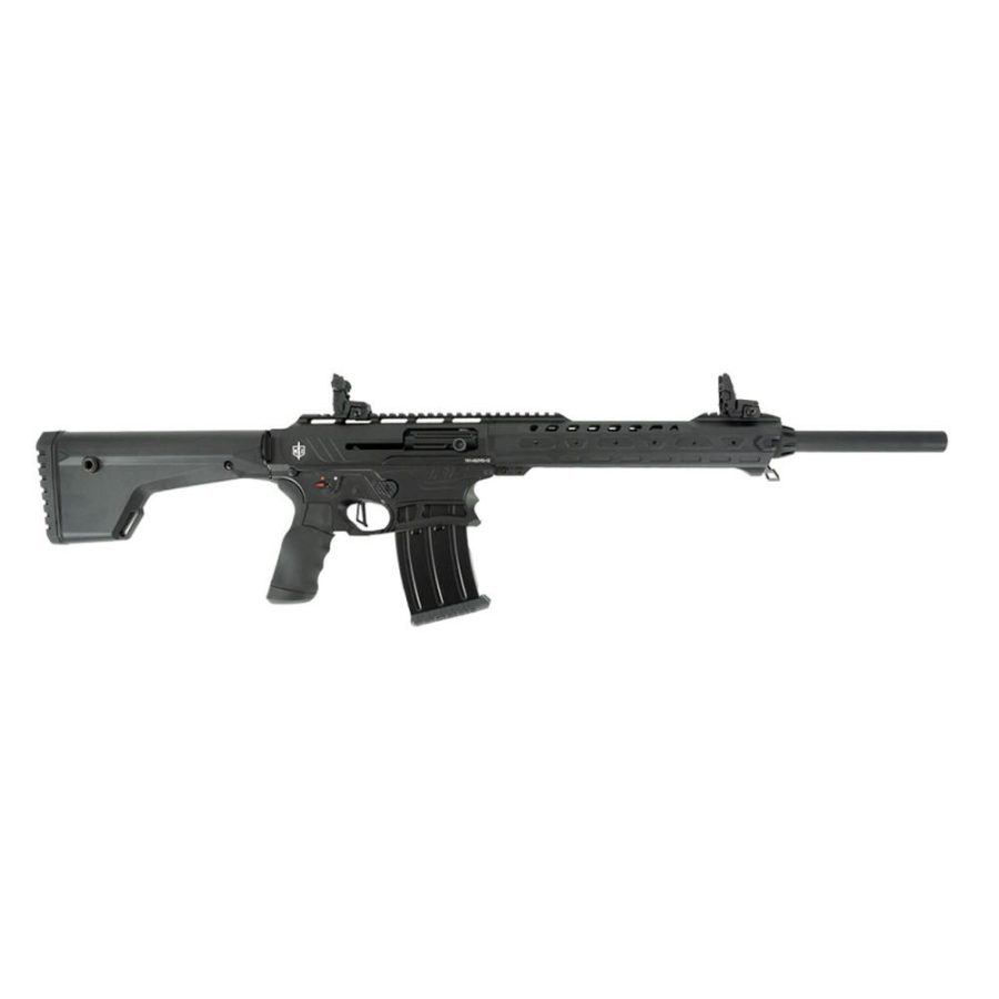 SDS MAC F12 Black Shotgun 12 ga 3" Chamber 5rd Magazine 18.5" Barrel Black CA Compliant