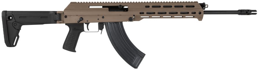 M+M Industries M10XZSHFDE M10X  7.62x39mm 30+1 16.50" Barrel w/Muzzle Brake, 5 Position Side Folding Collapsible Stock, Black Magpul SL Grip, Short Handguard Optics Ready