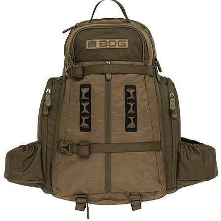 Bog-Pod 1159182 Kinetic Hunting Day Pack Lightweight made of Tear Resistant Nylon with OD Green Finish, YKK Zipper, Rain Cover & Removeable Gun/Bow Boot