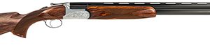 Fausti Usa, Inc 15802 Caledon  28 Gauge 2.75" 2rd 28" Blued Barrel, Engraved Stainless Rec, Wood Laser Grain Stock, Metallic Bead Sight