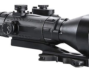 AGM Global Vision 15WP4423474111 Wolverine Pro-4 3APW Night Vision Rifle Scope Matte Black 4x70mm Gen 3 Auto-Gated White Phosphor Illuminated Red Chevron w/Ballistic Drop Reticle