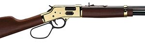 Henry H006GCR Side Gate Carbine 45 Colt (LC) 7+1 16.50" Blued Octagon Barrel, Polished Brass Rec, American Walnut Stock, Adj. Sight, Large Loop Lever
