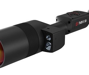 ATN TIWST51210LRF Thor 5 XD LRF Thermal Rifle Scope, Black Anodized 4-40x, Smart Mil Dot Reticle w/Zoom, 1280x1024, 60 fps Resolution, Features Laser Rangefinder