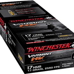 Winchester Ammo S17HMR1 Varmint HV 17 HMR 17 gr Hornady V Max 50 Per Box/ 20 Case