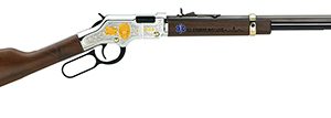 Henry H004EMS Golden Boy EMS Tribute Edition 22 LR, 16 LR/21 Short, 20" Blued 20" Octagon Steel Barrel,  Nickel-Plated Steel Engraved Receiver, American Walnut Stock Engraved, Right Hand