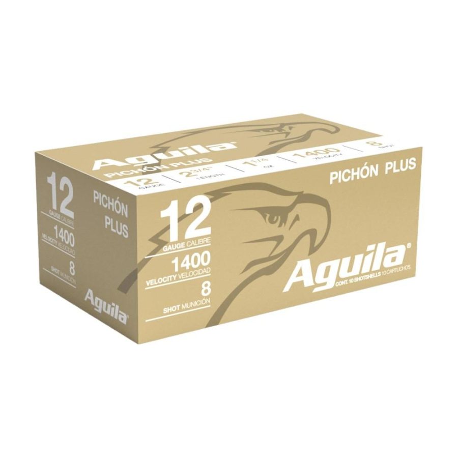 Aguila Pichon Plus Shotshell 12 ga 2-3/4" 1-1/4oz 1400 fps #8 10/ct