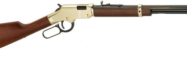 Henry H004Y Golden Boy  22 Short, 22 Long or 22 LR Caliber with 12 LR/16 Short Capacity, 17" Barrel, Brasslite Metal Finish & American Walnut Stock Right Hand (Youth)
