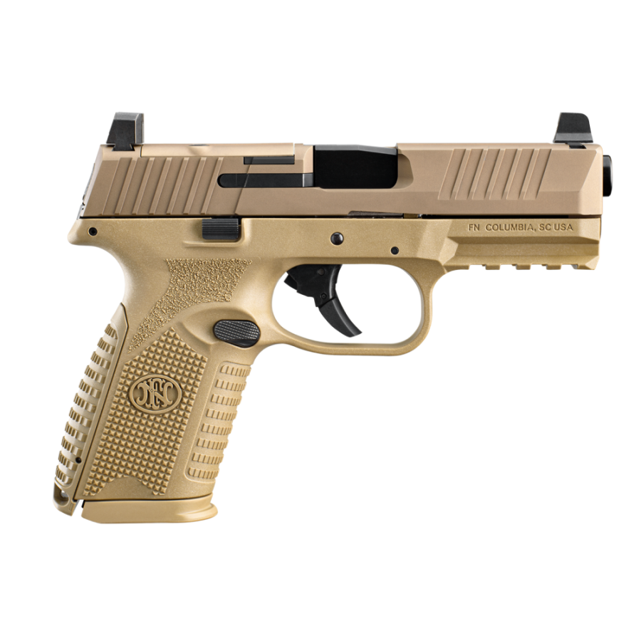 FN 509 Midsize MRD Handgun 9mm Luger 15rd Magazines (2) 4" Barrel FDE NMS with Holosun Red Dot