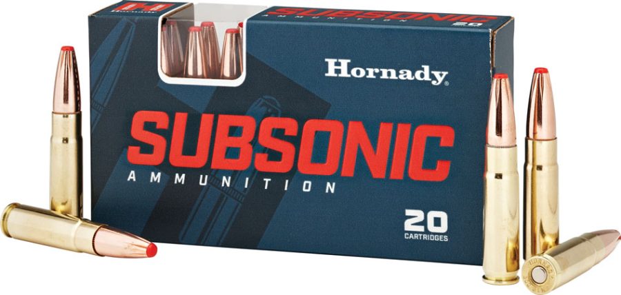 Hornady 80877 Subsonic Rifle 300 Blackout 190 gr Sub X 20 Per Box/ 10 Case