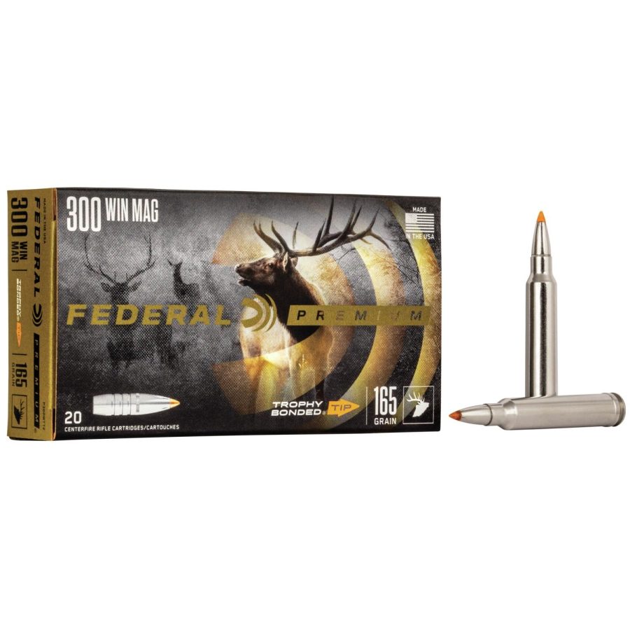 Federal Premium Vital-Shok Rifle Ammunition .300 Win Mag 165 gr TBT 3050 fps - 20/box