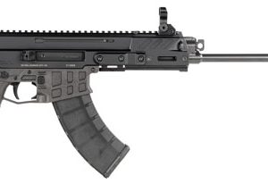 CZ-USA 91462 Bren 2 MS 7.62x39mm Caliber with 14.17" Barrel, 30+1 Capacity, Overall Black Finish, Carbon Fiber Receiver, Ambi Mag Release, Stippled Black Polymer Grip Right Hand