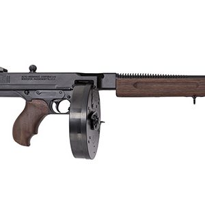 Thompson TA510D 1927A-1 Deluxe 45 ACP Caliber with 10.50" Barrel, 10+1 Capacity (Drum), Blued Metal Finish, Walnut Grip Right Hand
