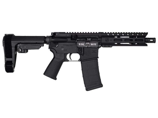 Diamondback Firearms Carbon DB-15 5.56 NATO Semi-Auto Pistol - Black | 7" Threaded Barrel | SBA3 Arm Brace |1x30rd Mag