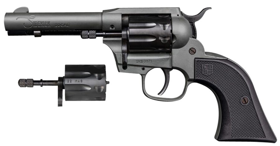 Diamondback DB0500A051 Sidekick  22 LR 22 WMR 9rd Shot 4.50" Dark Gray Cerakote Dark Gray Cerakote Zinc Alloy Dark Gray Cerakote Frame Black Cerakote Cylinder Black Polymer Grips