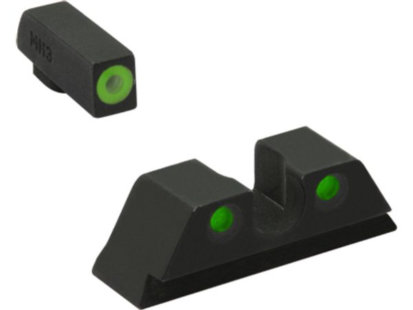 Meprolight ML47786 Hyper-Bright Green Ring Front/Green Rear Sights for CZ P-10