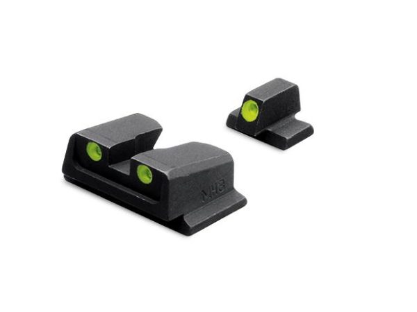 Meprolight Smith & Wesson Tru-Dot Night Sight Set - TD M&P Full Size Compact. 9mm .40 Fixed Set Green