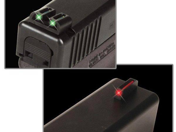 Truglo TFO Tritium/Fiber-Optic Day/Night Sights Fit Kimber 1911 models with FIXED REAR SIGHT- Front Red/Rear Green