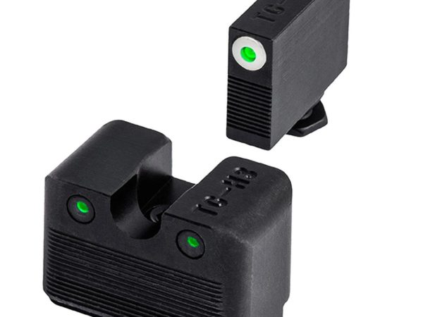 Truglo Tritium Pro Night Sights for Glock M.O.S. 17 19 22 23 24 26 27 33 34 35 38 39 Front Outline White Rear Green