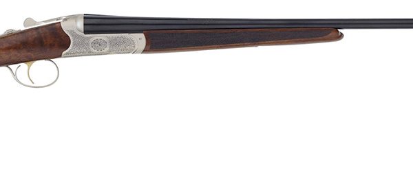 TriStar 38112 Bristol SxS 12 Gauge 28" 2rd 3" Silver Engraved with 24K Gold Inlay Rec Oiled Turkish Walnut Stock Right Hand (Full Size) Includes 5 MobilChoke