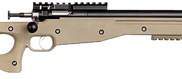 Crickett KSA2150 Precision Full Size 22 LR Single Shot 16.10" Blued Threaded Bull Barrel, Blued Crickettinny Rail Steel Receiver, Flat Dark Earth Synthetic Adj LOP Stock