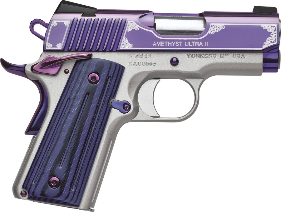 Kimber Mfg.,inc 3200319 Amethyst Ultra II 9mm 8+1 3" Amethyst Purple PVD Stainless Steel Slide G10 Grip