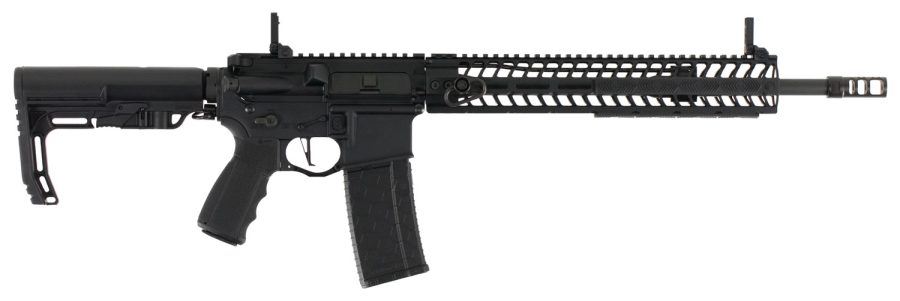 Spikes PHUR5435M3R Pipe Hitter  223 Rem,5.56x45mm NATO 16" No Magazine Black Hard Coat Anodized 6 Position MFT BMS Minimalist Stock