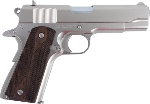 TISAS 1911 TANK COMMANDR 9MM - 4.25" BBL WOOD GRIP 9RD NICKEL - Image 2