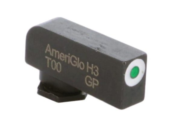 Ameriglo Green Tritium White Outline Stock Front .200in H .125in W Glock
