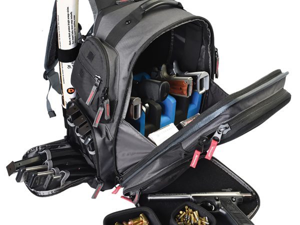 GPS Bags 1812BPG Executive Backpack Gray Holds 5 Handguns
