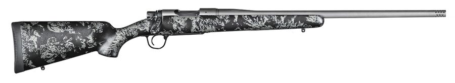 Christensen Arms 8010107400 Mesa FFT 6.5 PRC 4+1 20" Threaded Barrel, Tungsten Gray Cerakote, Black with Gray Webbing Stock