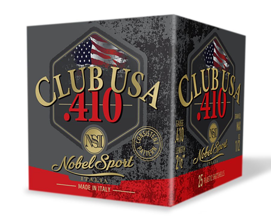Nobel/eurosports Llc ANS41275  Club USA 410Gauge 2.50" 1/2oz 7.5Shot 25 Per Box/10 Case