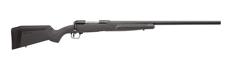 Savage Arms 57068 110 Varmint 204 Ruger 4+1 26", Matte Black Metal, Gray Fixed AccuStock with AccuFit