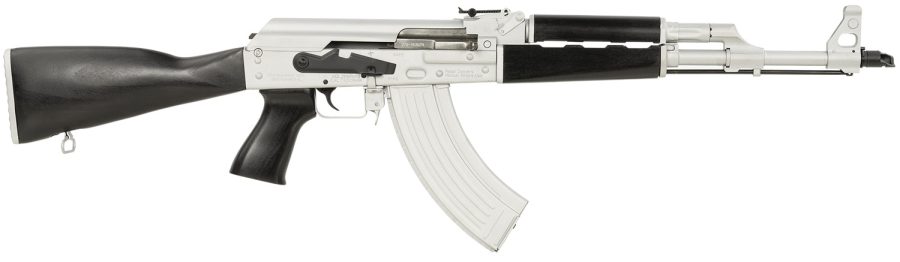 Zastava Arms Usa ZR7762CSB ZPAPM70  7.62x39mm 30+1 16.30" Black Chrome Lined Steel Barrel, Silver Receiver, Black Polymer Handguard, Fixed Dark Walnut Synthetic Stock