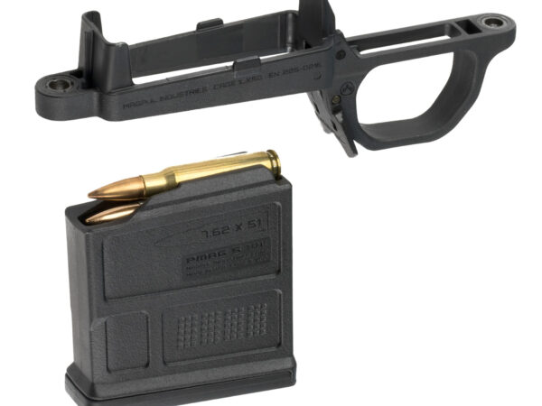 Magpul MAG497-BLK Bolt Action Mag Well Hunter 700 Stock Made of Polymer w/ Black Finish Includes PMAG5 7.62 AC Magazine
