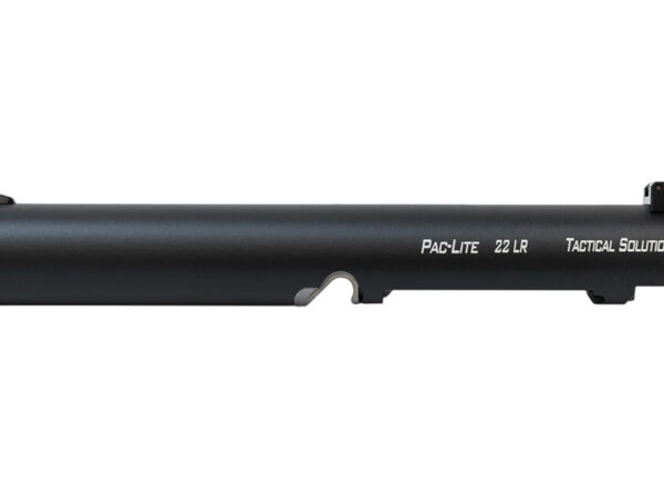 Tactical Solutions PLIV6TEMBNF Pac-Lite Barrel 22 LR 6" Threaded, Drilled & Tapped, Adj. Sights, Black Anodized for Ruger Mark IV & IV 22/45