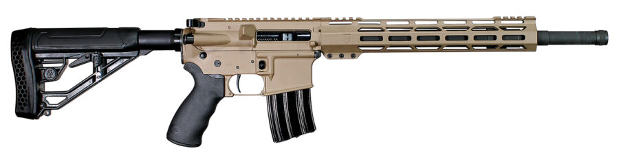 Alexander Arms  Tactical  50 Beowulf 7+1 18" Black Fluted/Threaded Barrel, Flat Dark Earth Cerakote Picatinny Rail Aluminum Receiver, M-LOK Handguard, Black Synthetic B5 Bravo Stock, Black A2 Grip