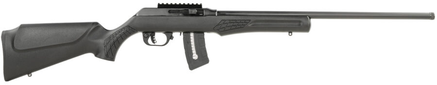 Rossi RS22W2111-TH RS22  Semi-Auto 22 WMR 10+1 21" Threaded Barrel, Black, Fixed Synthetic Stock