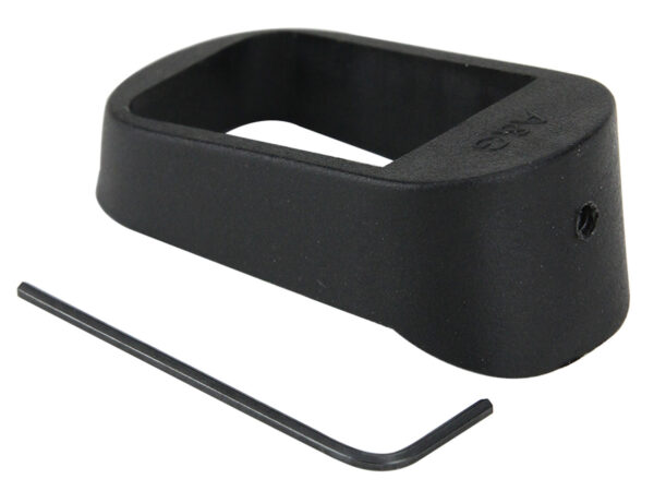 Pachmayr 03850 Mag Sleeve  Compatible w/Glock 17/22/31 Mags To Fit Glock 19/23/32 Models, Black Polymer