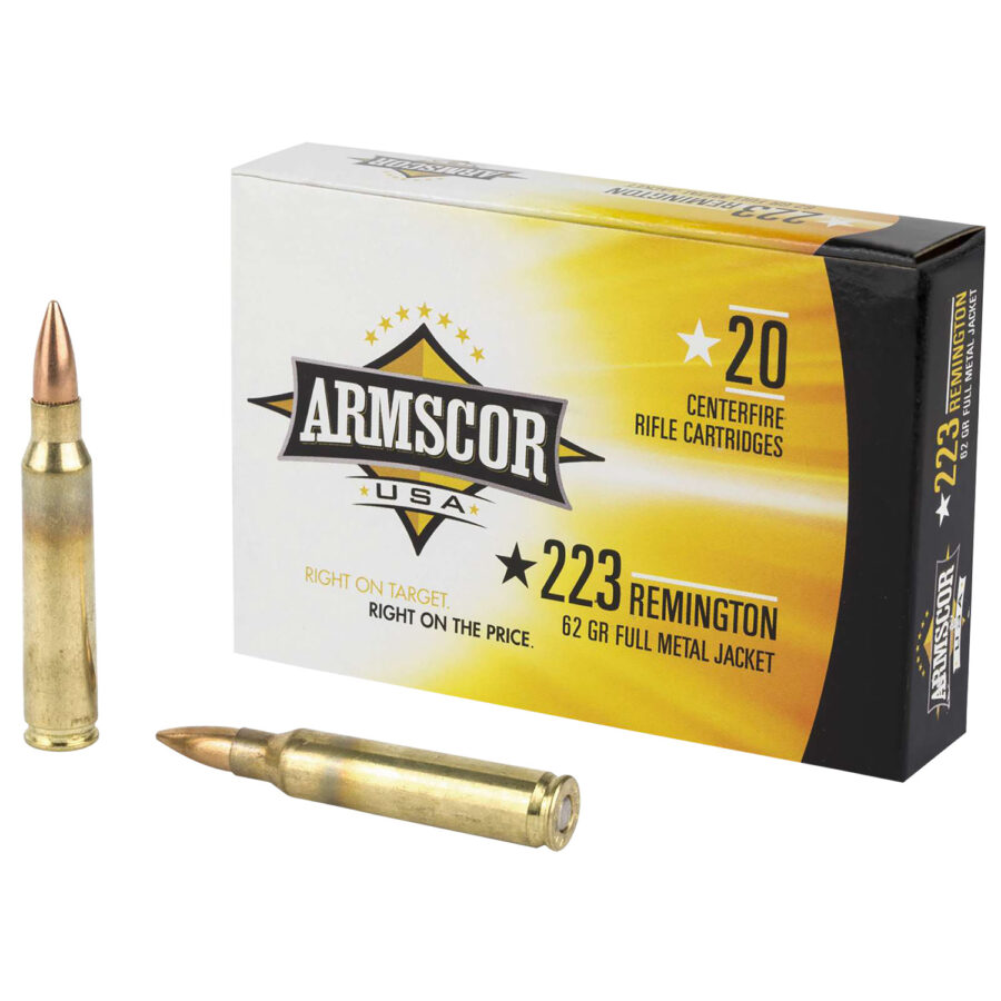 Armscor FAC2238N USA  223Rem 62gr Full Metal Jacket 20 Per Box/50 Case