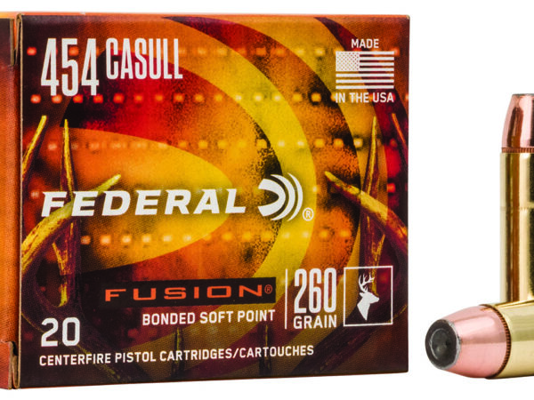 Federal F454FS1 Fusion Handgun 454Casull 260gr Fusion Soft Point 20 Per Box/10 Case