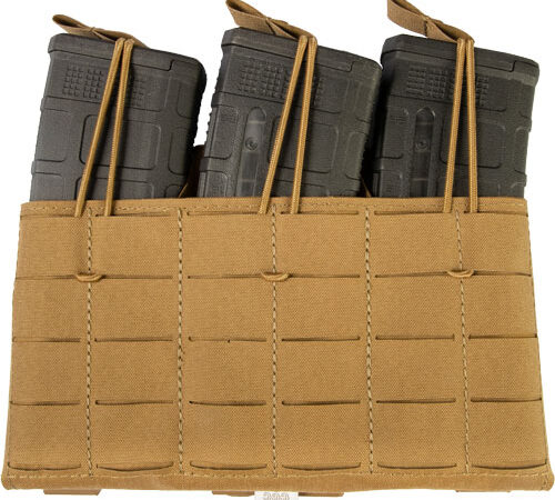 GREY GHOST GE TRIPLE MAG PANEL - 5.56 MAG POUCH LAMINATE COYOTE
