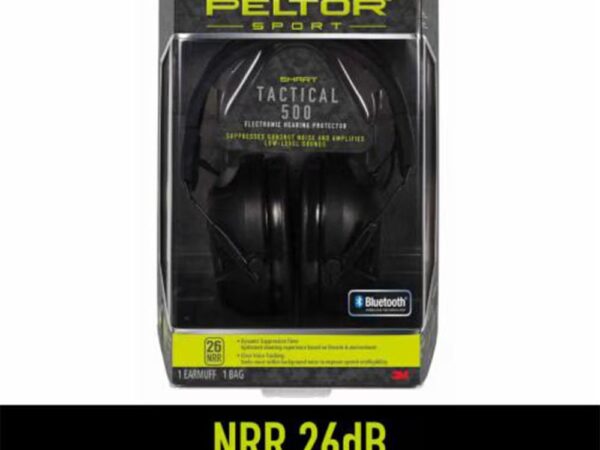 Peltor Sport Tactical 500 Electronic Ear Muffs 26dB Black