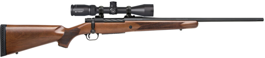 Mossberg 27942 Patriot  30-06 Springfield Caliber with 5+1 Capacity, 22" Fluted Barrel, Matte Blued Metal Finish & Walnut Stock Right Hand (Full Size) Includes Vortex Crossfire II 3-9x40mm Scope