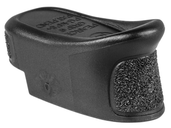 Pearce Grip PGMPS+ Magazine Extension  made of Polymer with Texture Black Finish & 1" Gripping Surface for S&W M&P Shield, M&P Shield M2.0 (Adds 2rds 9mm Luger, 1rd 40 S&W)