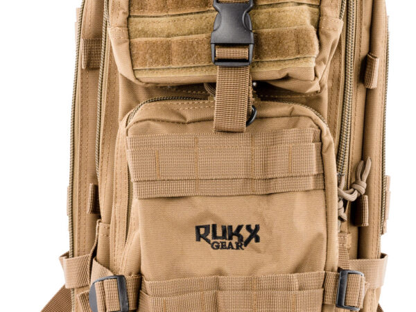 Rukx Gear ATICT1DT Tactical 1 Day Tan 600D Polyester