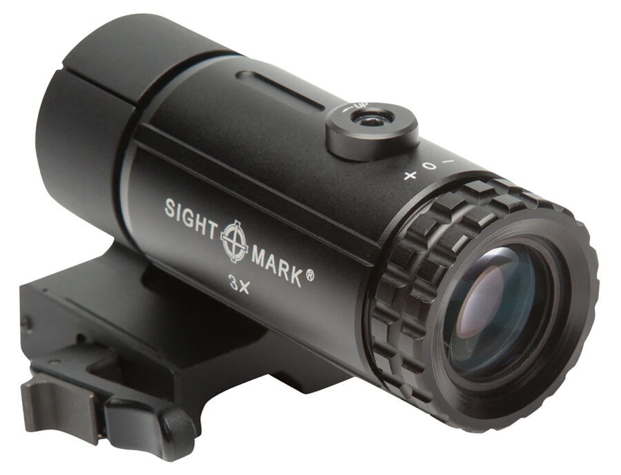 Sightmark SM19063 T-3 Magnifier 3X  with Flip to Side Mount Matte Black 3 x 23mm