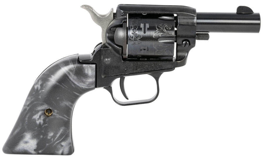 Heritage Mfg BK22B2BPSCLS2 Barkeep  Exclusive Grip 22 LR 6 Shot, 2" Black Steel Barrel, Black Zinc Alloy Frame, Black Engraved Cylinder, Black Pearl Grip, Manual Safety, Exposed Hammer
