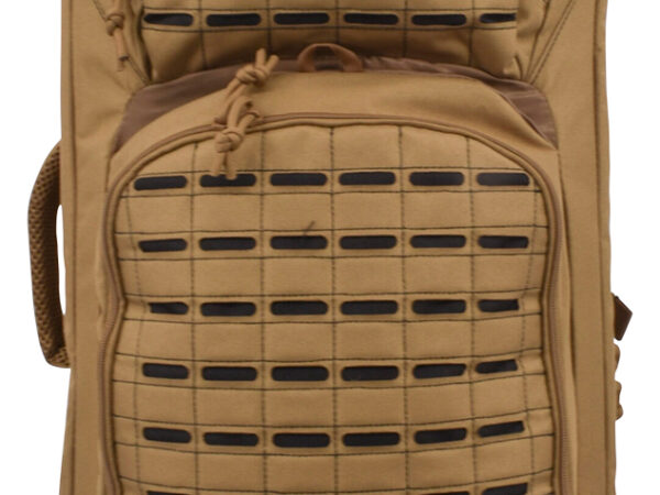 Advance Warrior Solutions FR36RBPTN/BL Frame  36" L Backpack with Side Handle, Tan Polyester for Tactical Rifle, Molle Front